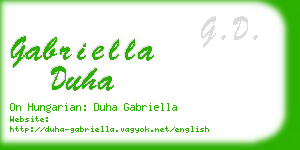 gabriella duha business card